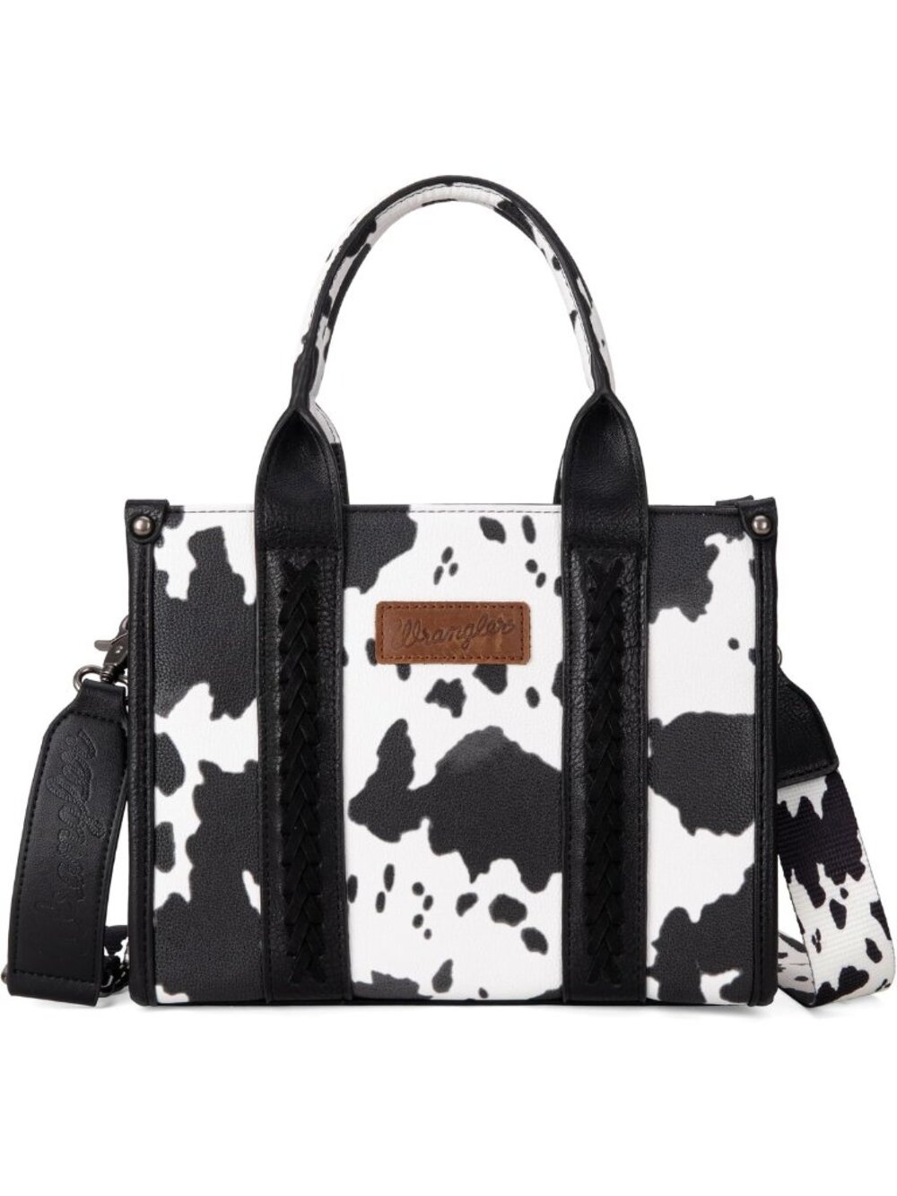 Boho Cow Print Tote Bag for Women | Western Top Handle Satchel Handbag